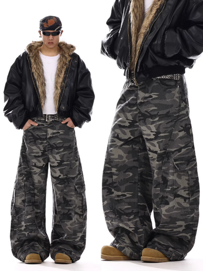 "DARK NIGHT" BAGGY JEANS