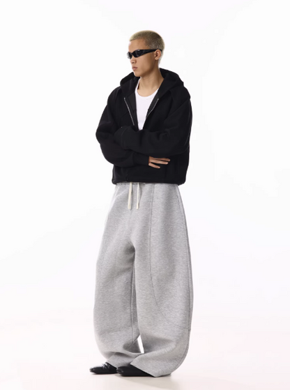"SHARP GRAY" BAGGY SWEATPANTS