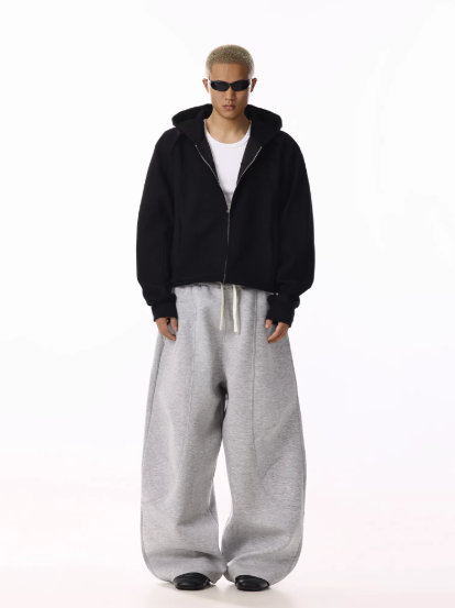 "SHARP GRAY" BAGGY SWEATPANTS
