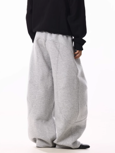 "SHARP GRAY" BAGGY SWEATPANTS