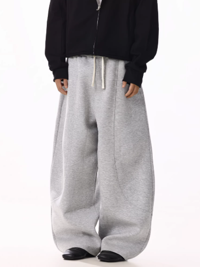 "SHARP GRAY" BAGGY SWEATPANTS