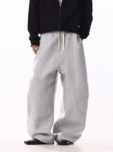 "SHARP GRAY" BAGGY SWEATPANTS