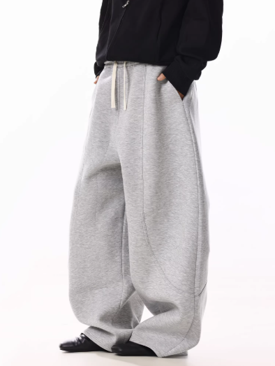"SHARP GRAY" BAGGY SWEATPANTS